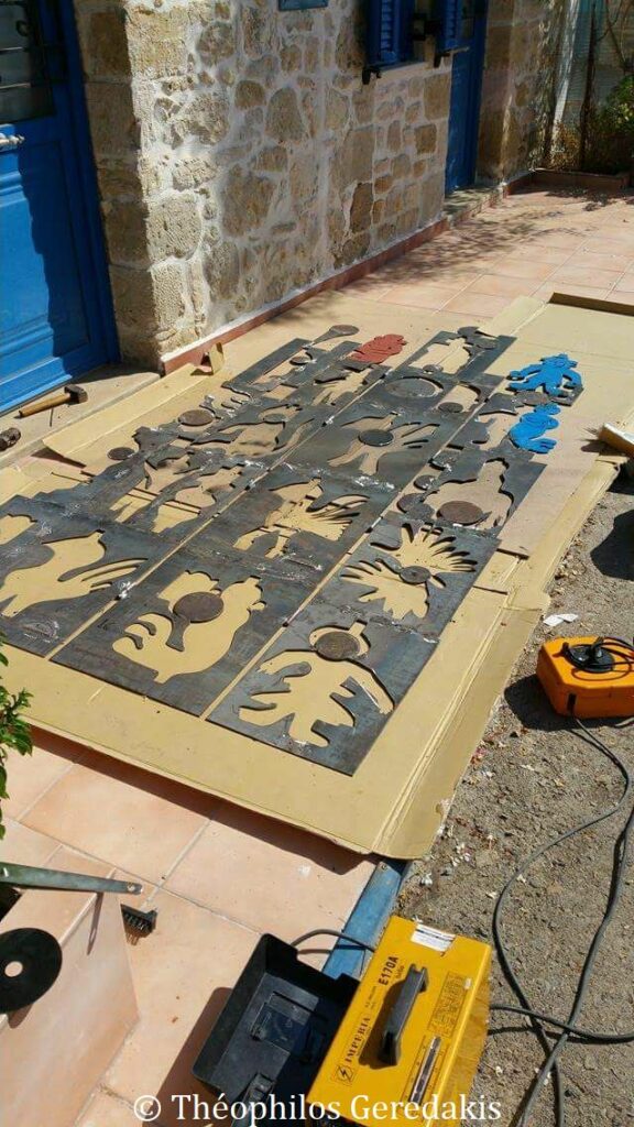 réalisation d'un paravent métallique